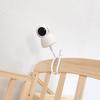 Supporto Regolabile a Collo d'Oca per Telecamera di Sicurezza per Lettini, Bici, Porte Compatibile con Dispositivi da 1/4 di Pollice Bianco