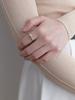 Love Me Monster [Silver] Simple Twist Ring (L251Mri020)