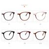 Spring Leg Anti-blue Light Oval Prescription Eyeglasses Women TR90 Cat Eye Short-sight Eyewear Diopter 0 -0.5 -0.75 -1.0 To -6.0