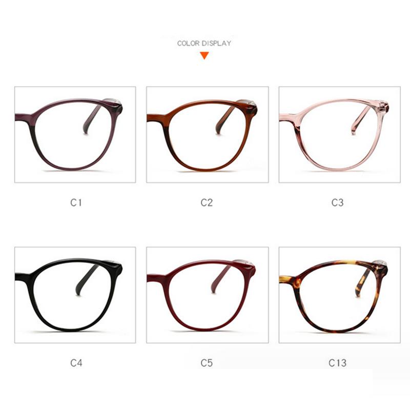 Spring Leg Anti-blue Light Oval Prescription Eyeglasses Women TR90 Cat Eye Short-sight Eyewear Diopter 0 -0.5 -0.75 -1.0 To -6.0