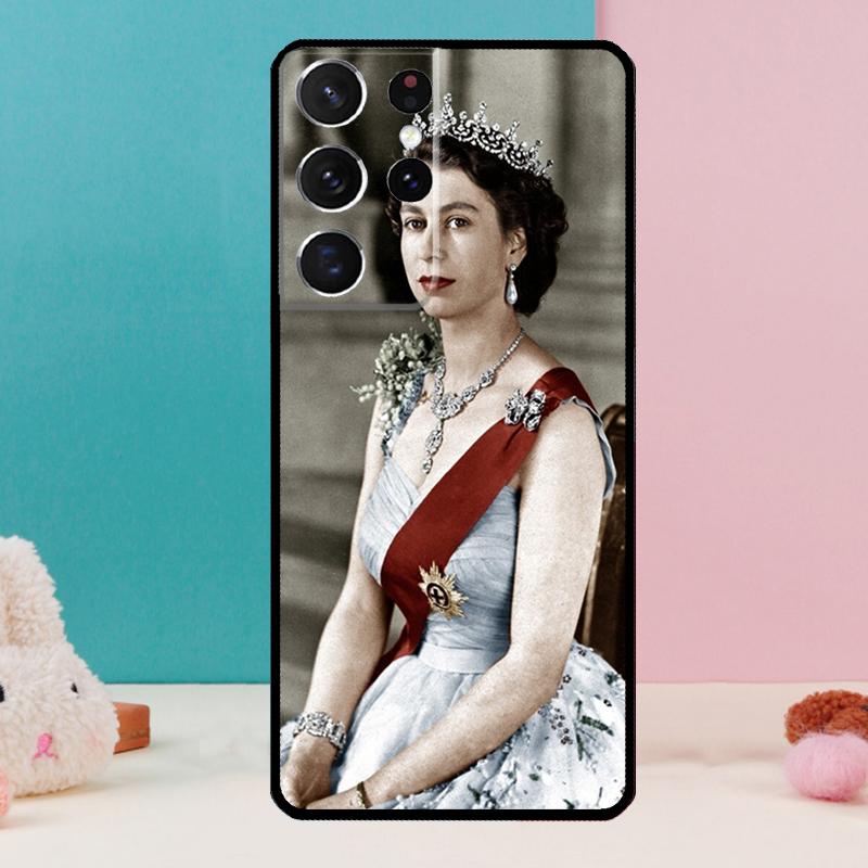 Queen Elizabeth II Phone Case For Samsung Galaxy S25 S24 S23 S22 S21 Ultra S9 S10 S20 Plus FE Funda Cover Shell