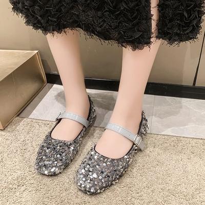 Mode Bling Platte Schoenen Vrouwen Ondiepe Luxe Schoenen Zomer 2024 Designer Jurk Elegante Schoenen Merk Comfort Zachte Zool Zapatillas Vrouwelijk