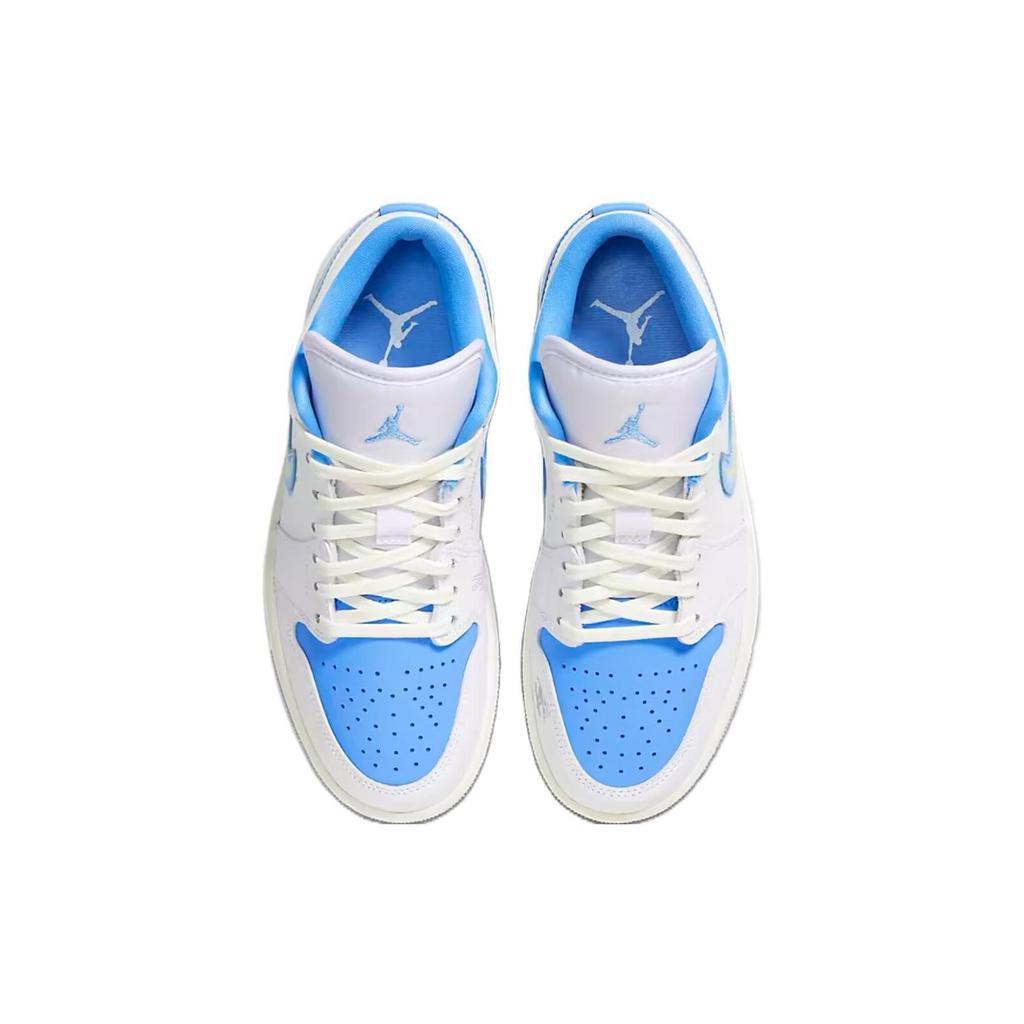 Womens Air Jordan 1 Low SE 'Just Skate - University Blue' (women's Sizes) University Blue / Sailwhite / Psychic Blue / Wolf Grey