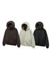 Unisex Winter Reversible Fleece-Lined Hooded Cotton Jacket