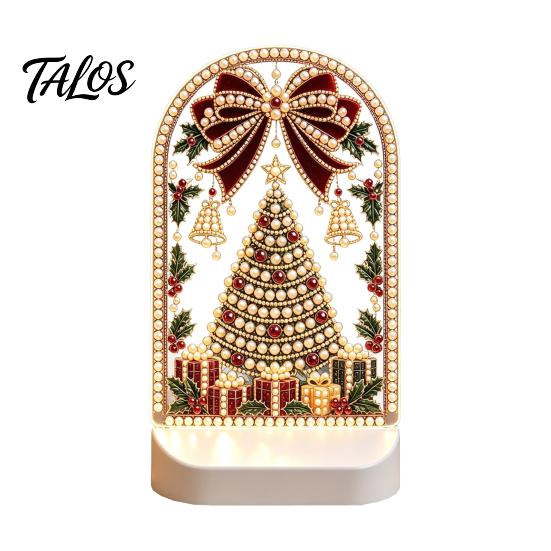 Holiday Gifts for Friends Christmas Pearl Light Ornaments Home Decor, Acrylic LED Decorative Colleagues Lamp with Soft Glow Bedroom Bookshelf