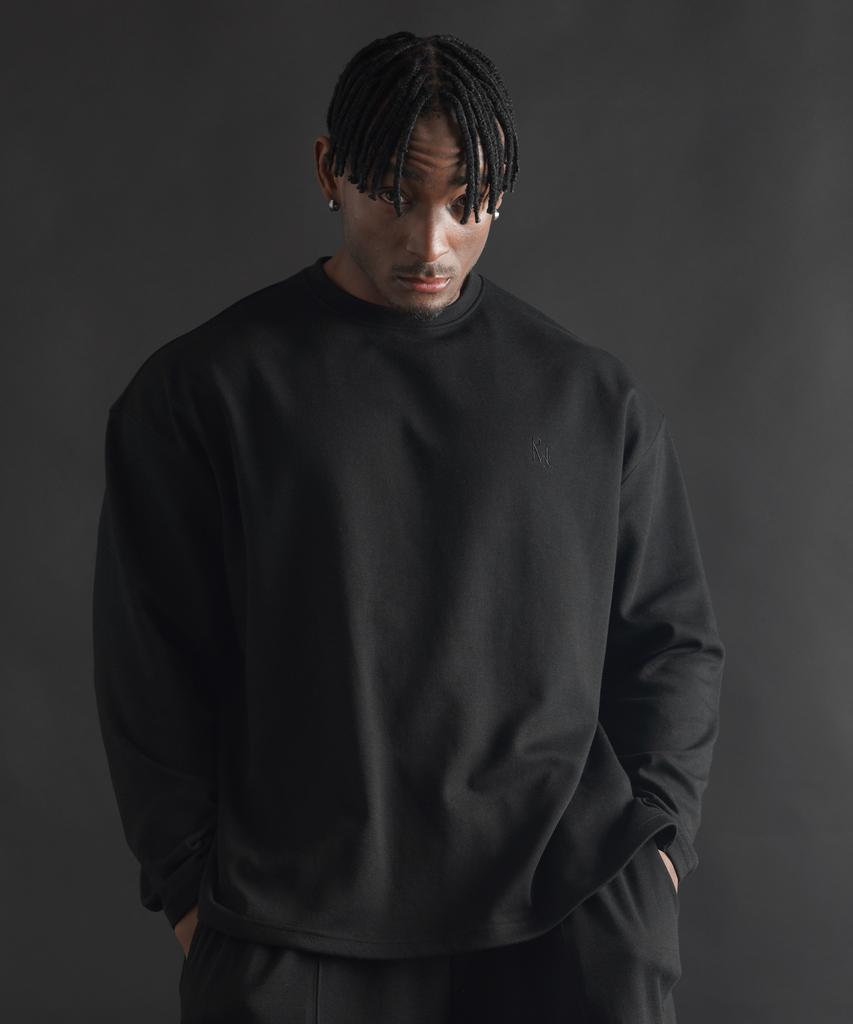 PHERMENON Essential Oversized Long Sleeve - Black