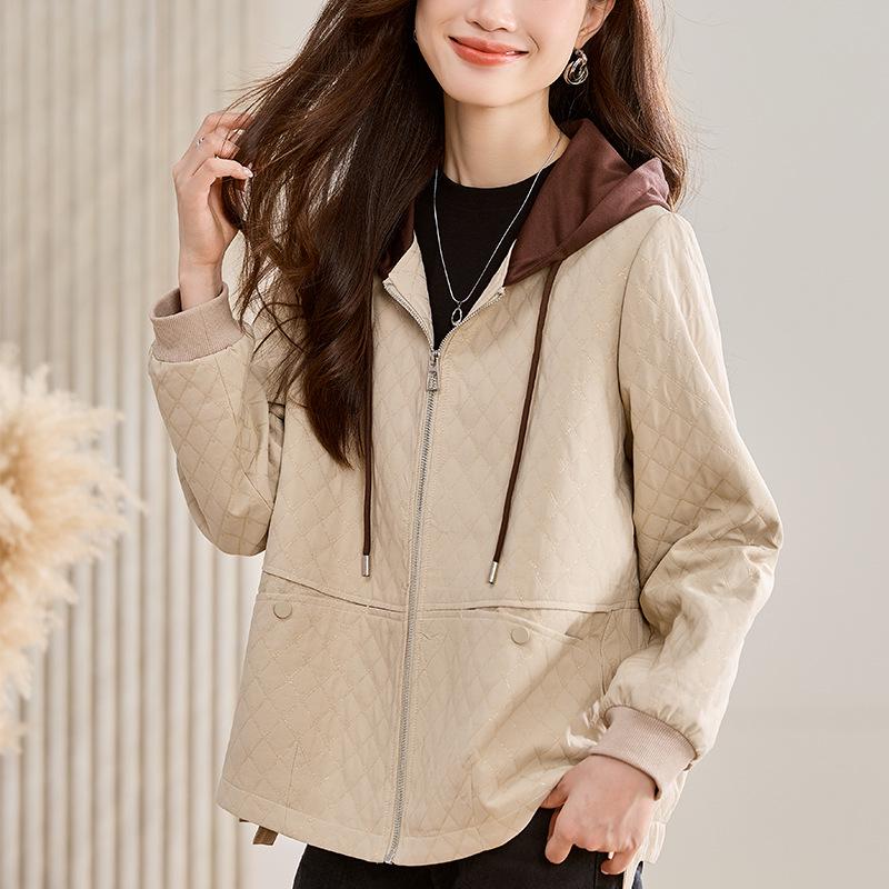 Women's Autumn 2024 Trendy Short Hooded Casual Jacket