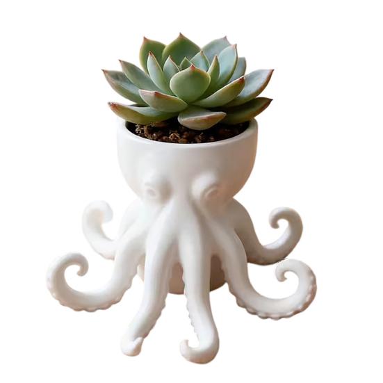 Porch Flowerpot 3D Printed Octopus Vase, Shaped Flowerpot, Creative Planter Pot, Plant Pot Funny Animal Statue for Indoor Outdoor Plants Garden