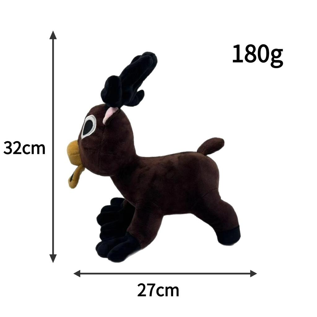 Cross-Border New Product 99nights Horror Game Peripheral White Owl Elk Standing Posture Doll 99 Night Pose Elk Plush Toy High