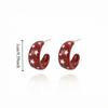 Enamel Drip Oil Star Hoop Earrings Vintage Colorful Dripping Earrings  Party