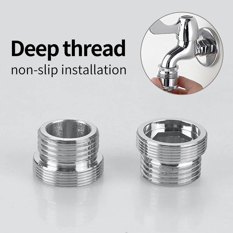Water Faucet Coupler 1/2 To M16 M18 M20 M22 M24 M28 Thread Connector Conversion Repair Tap Adapter For Bubbler Kitchen Bathroom