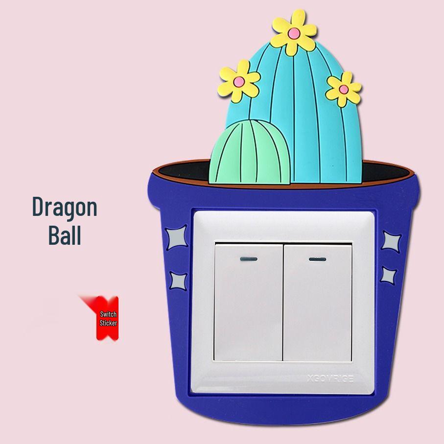 Luminous 3D Succulent Soft Rubber Switch Cover & Wall Decoration