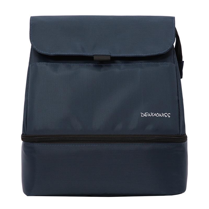 

Ланч Изотермическая Сумка Женская Мужская Сумка для Ланча Теплая Сумка для Еды Сумка через Плечо синий