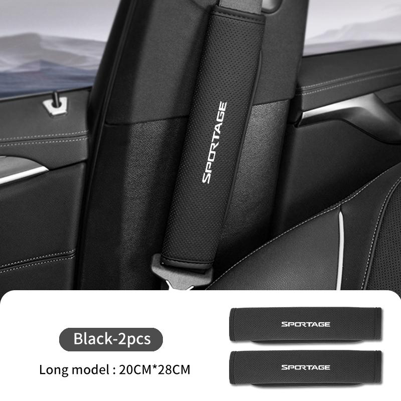 For KIA Car Safety Belt Cover Seat Shoulder Protector Pad Accessories Stonic Picanto Sorento Stinger Soul Spectra Carens BU9