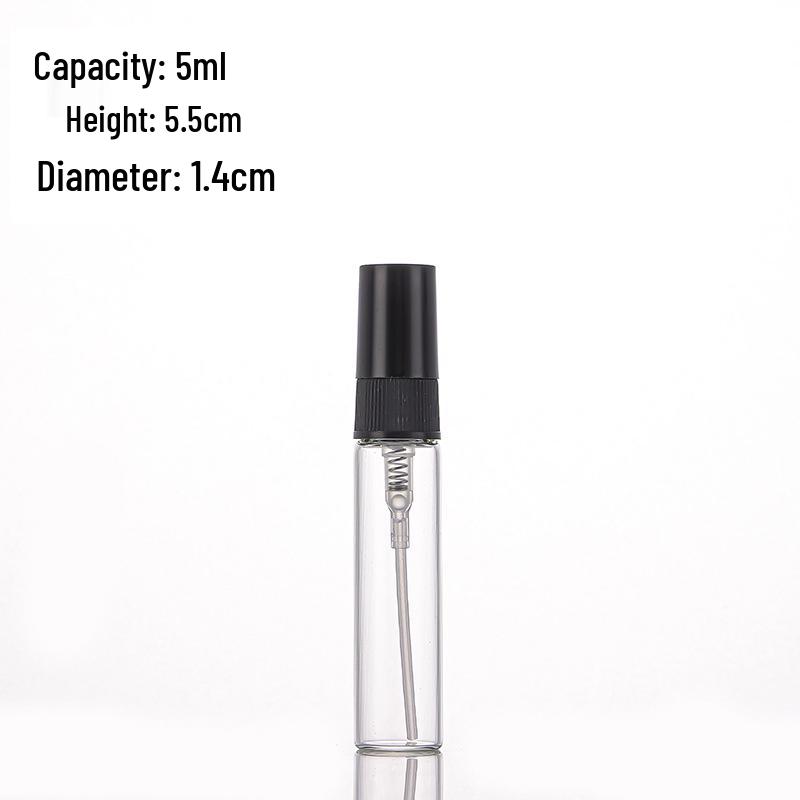 Perfume Refillable Glass Spray Bottles - 2ml, 3ml, 5ml, 10ml Flower Water Sample Sizes