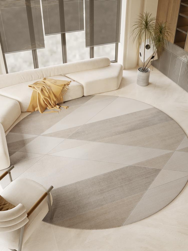 Modern Style Living Room Decoration Carpet Round Anti-slip Rugs for Bedroom Fluffy Soft Plush Rug Home Washable Lounge Floor Mat