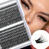 Single Cluster 30D/40 Hot Melt Hair 14 Rows D Curve Self-grafting Segmented False Eyelashes