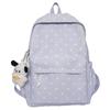 Schoolbag Japanese Fresh Polka Dot Backpack Female Nylon Waterproof Scratch-resistant Wear-resistant Schoolbag Large Capacity Junior High School
