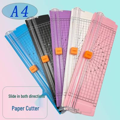 A4 Mini Two-Way Paper Cutter for Students - Ideal for Crafts and Hand Accounts