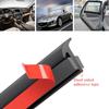 EPDM Rubber With Double-Sided Adhesive Tape 2m Seal Strip Trim Fit For Car Front Rear Bumper Side Skirt Weatherstrip Rubber