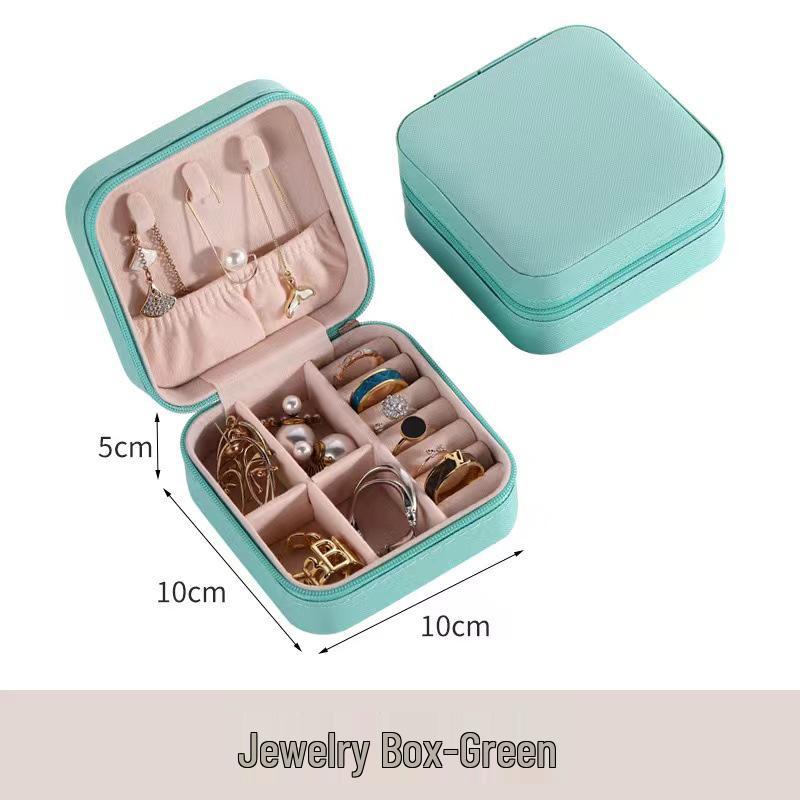 Kompaktowe Przenośne Pudełko do Przechowywania Biżuterii - Idealne na Podróż
