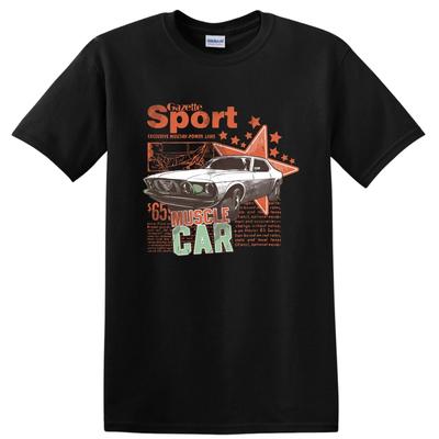 Muscle Car Retro Vintage Sport T Shirt Graphic Tee for Car Enthusiasts