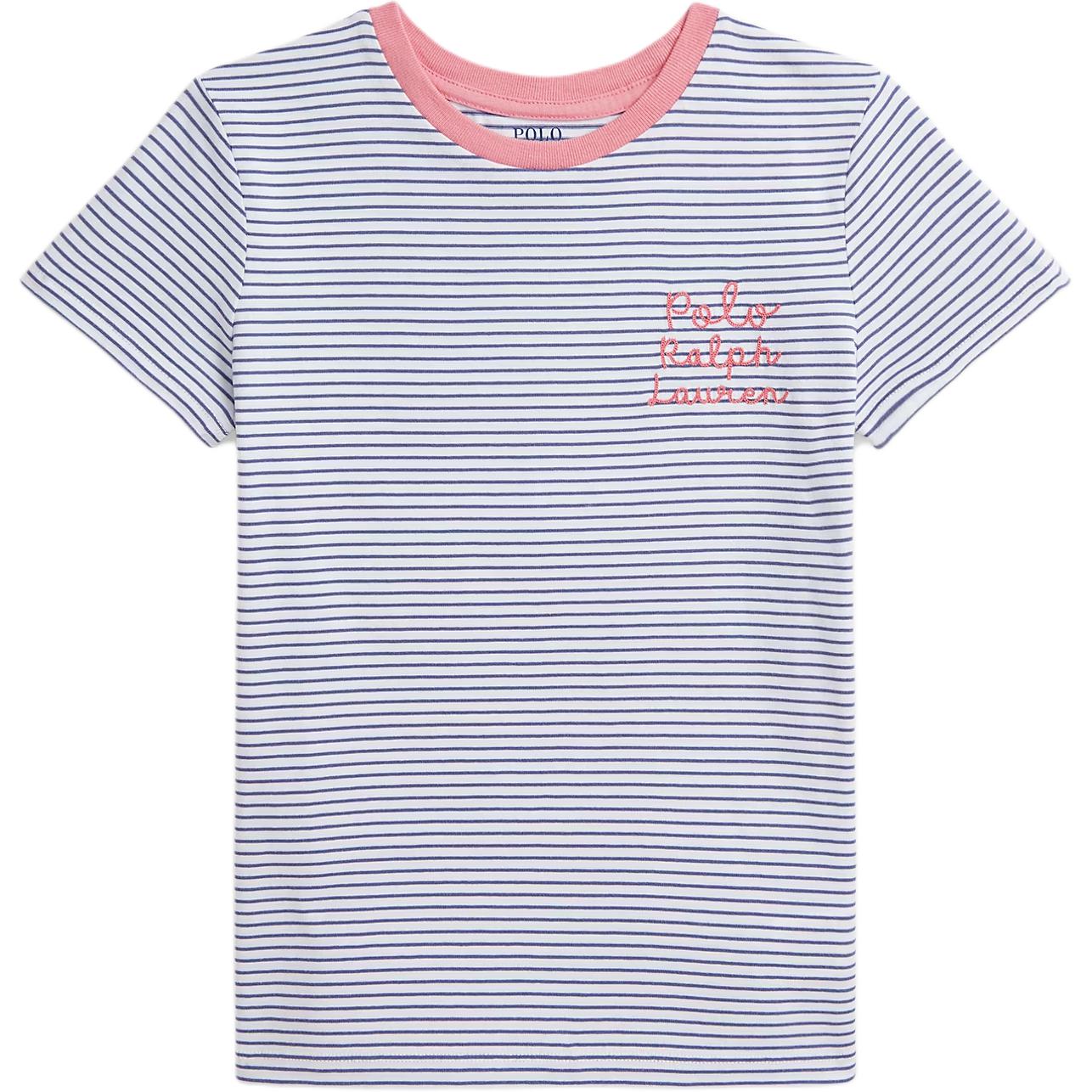 

Polo Ralph Lauren Полосатая футболка с логотипом из хлопкового трикотажа Детские топы 313971117-002 L