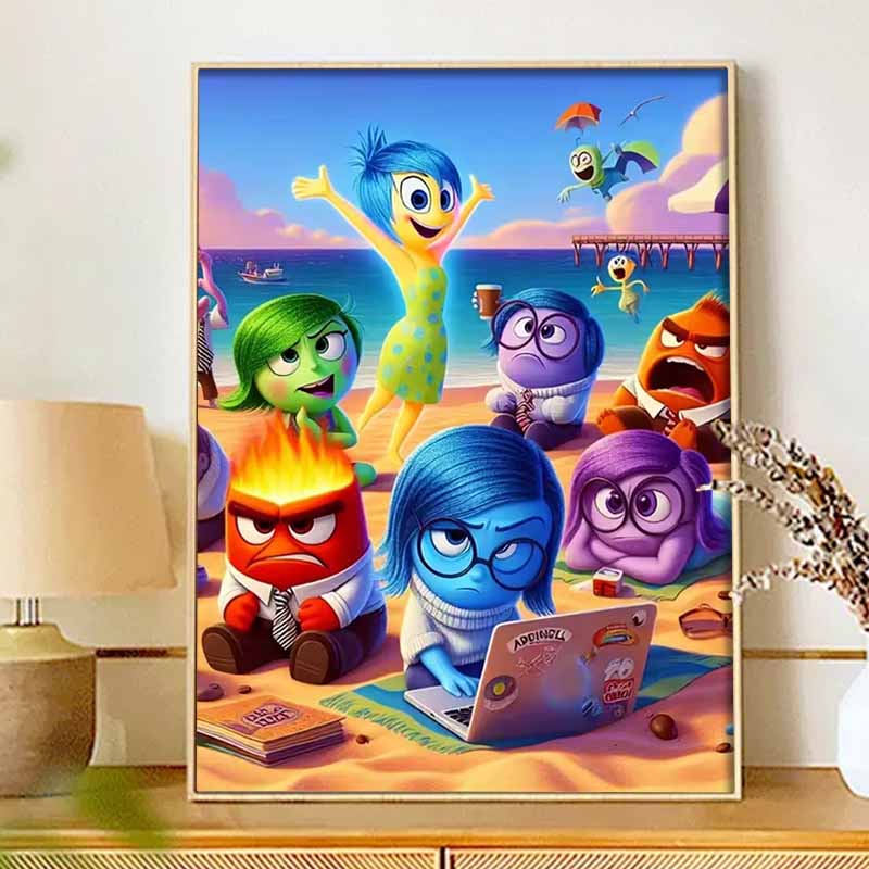 Disney Diamond Painting Inside Out Characters 5D Handmade DIY Gift Diamond Painting Set Art Home Decor