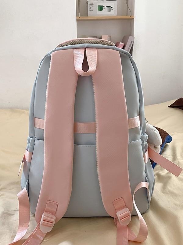 Dopamine Style Girls Backpack With Nylon For School And College
