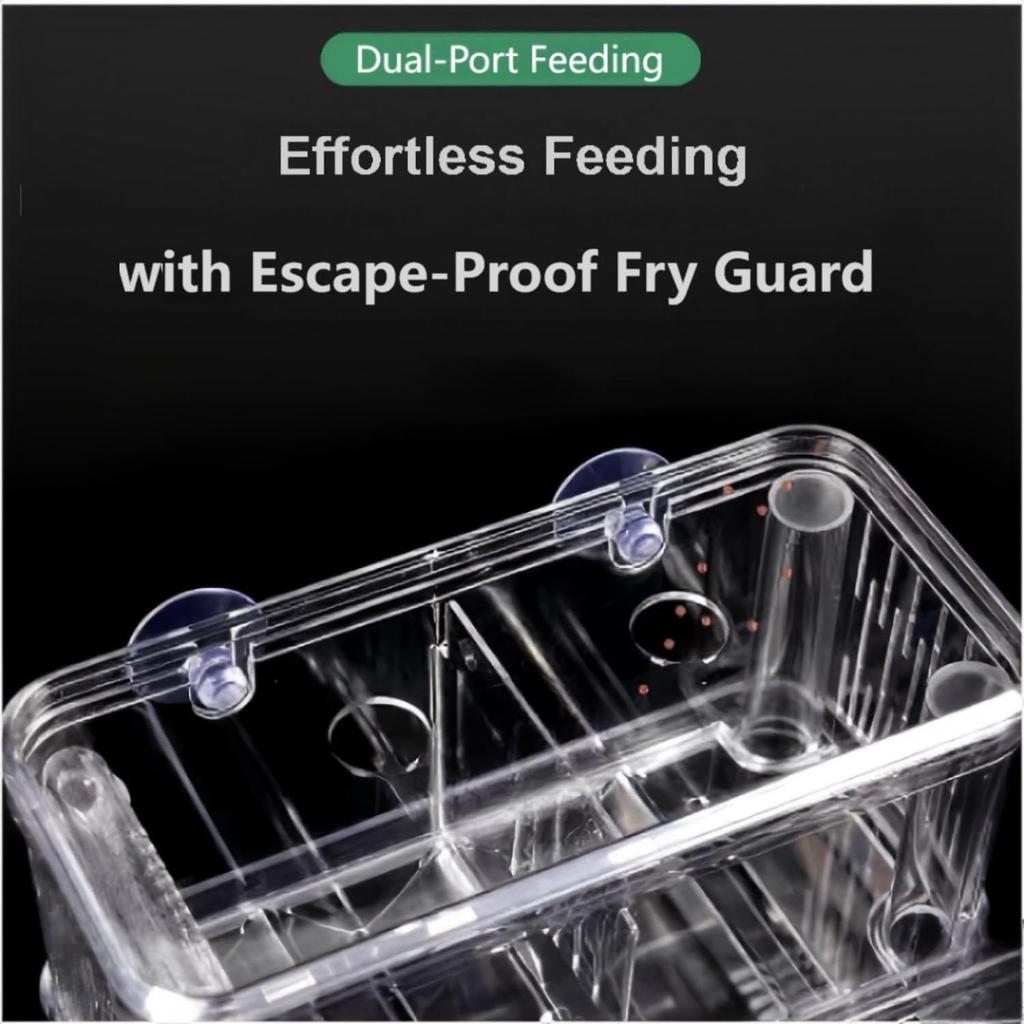 3in1 Juvenile Fish Hatching Box Multi-functional Hanging Fish Tank Breeding Isolation Box Female Fish Spawning and Breeding