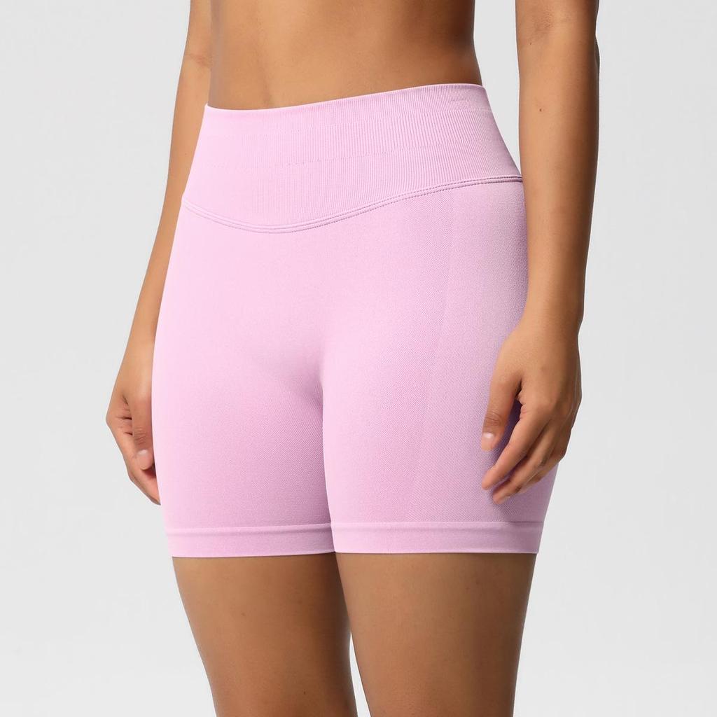 Seamless High-Waisted Butt-Lifting Fitness Shorts for Women - Quick-Drying Yoga and Sports Wear