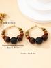 1 Pair Women's Fashion Hoop Earrings, Suitable For Daily, Vacation And Gift
