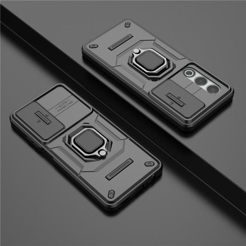 

For Oppo K12x 5G Cover For Oppo K12x Case 6.67 inch Lens Protection Shockproof Push window Magnetic Holder Bumper For OPPO K12x For OPPO K12x 5G