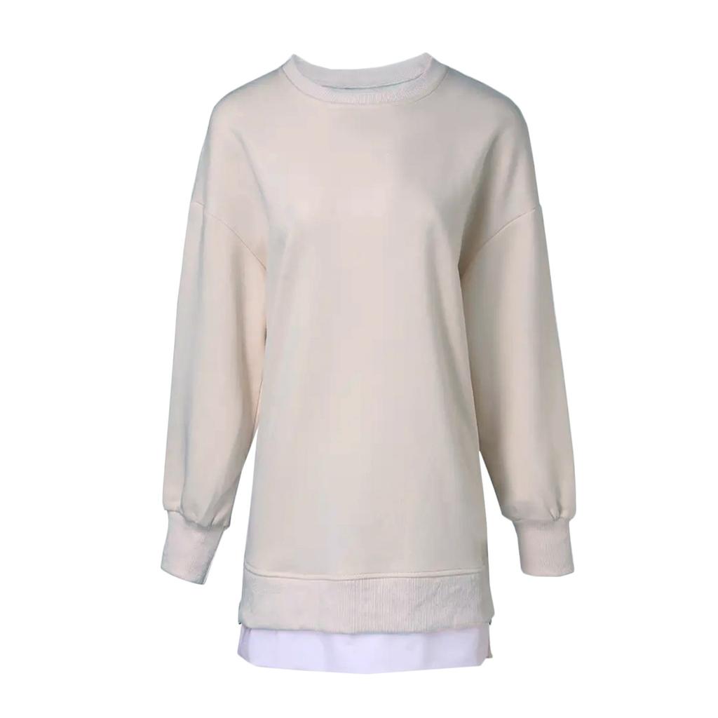Felpa da donna casual a girocollo a maniche lunghe felpe ampie e comode