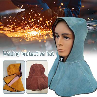 Cowhide Shawl Cap Head Protective Hat Argon Arc Welding Hawl Hood Cover Cap Welder Electric Protection Welder Hood