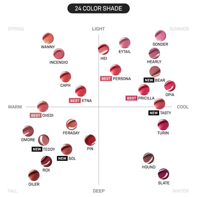NAMING Glowy Heart Lip Tint 5.7g (24 Colors)