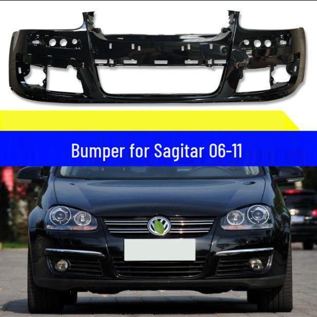 Compatible with 06-11 Volkswagen Sagitar: Old Model Front and Rear Bumper Accessories Front Bumper Unpainted 06-11