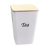Tinplate Material Tea Tin Sealed Design Bamboo Cover Tea Jar Creative Shape Irregular Shape Sealed Tinplate Storage Jar