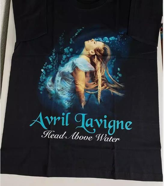 Футболка унисекс Avril Lavigne Head Above Water, черная, хлопок, полный размер S