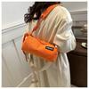 Cotton Pillow Crossbody Bag for Women Solid Color Shoulder Handbag