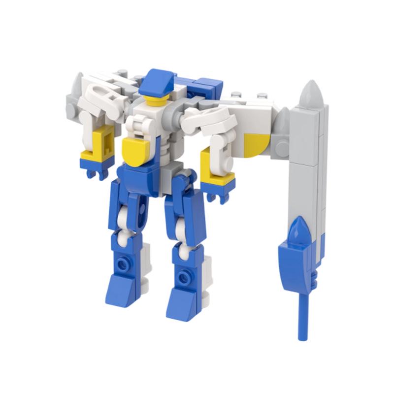 Supersonic Mech Robot Transformable Fighter Building Blocks Toy Model