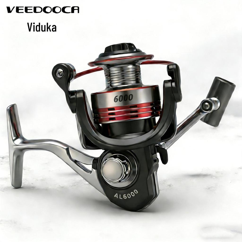 Viduka All-Metal Spinning Fishing Reel with Metal Head and Body for Sea Rod Casting and Lure Fishing