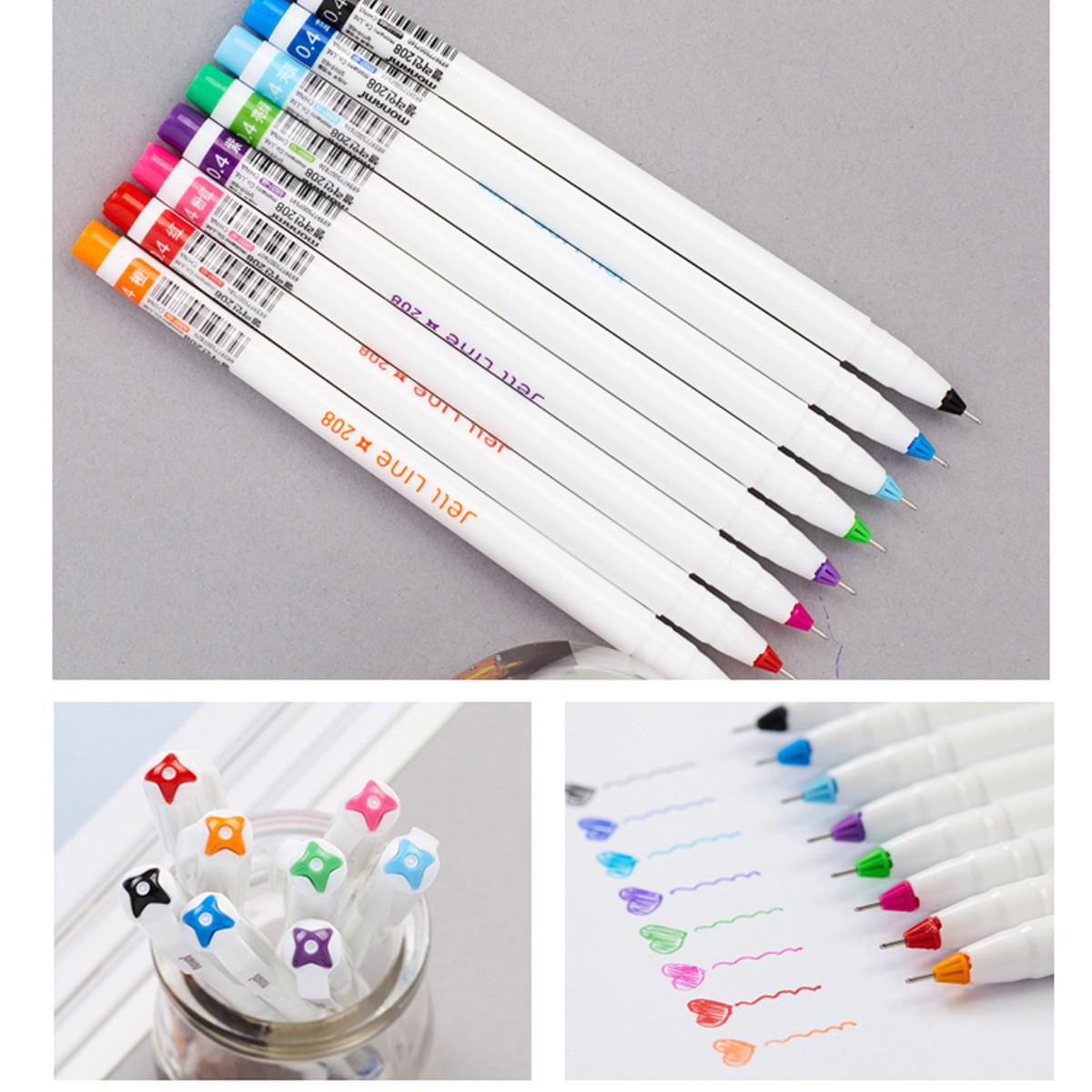 Korean Munami Water-based Neutral Gel Pen Set - Signature & Liner 208 (02037) 0.4mm
