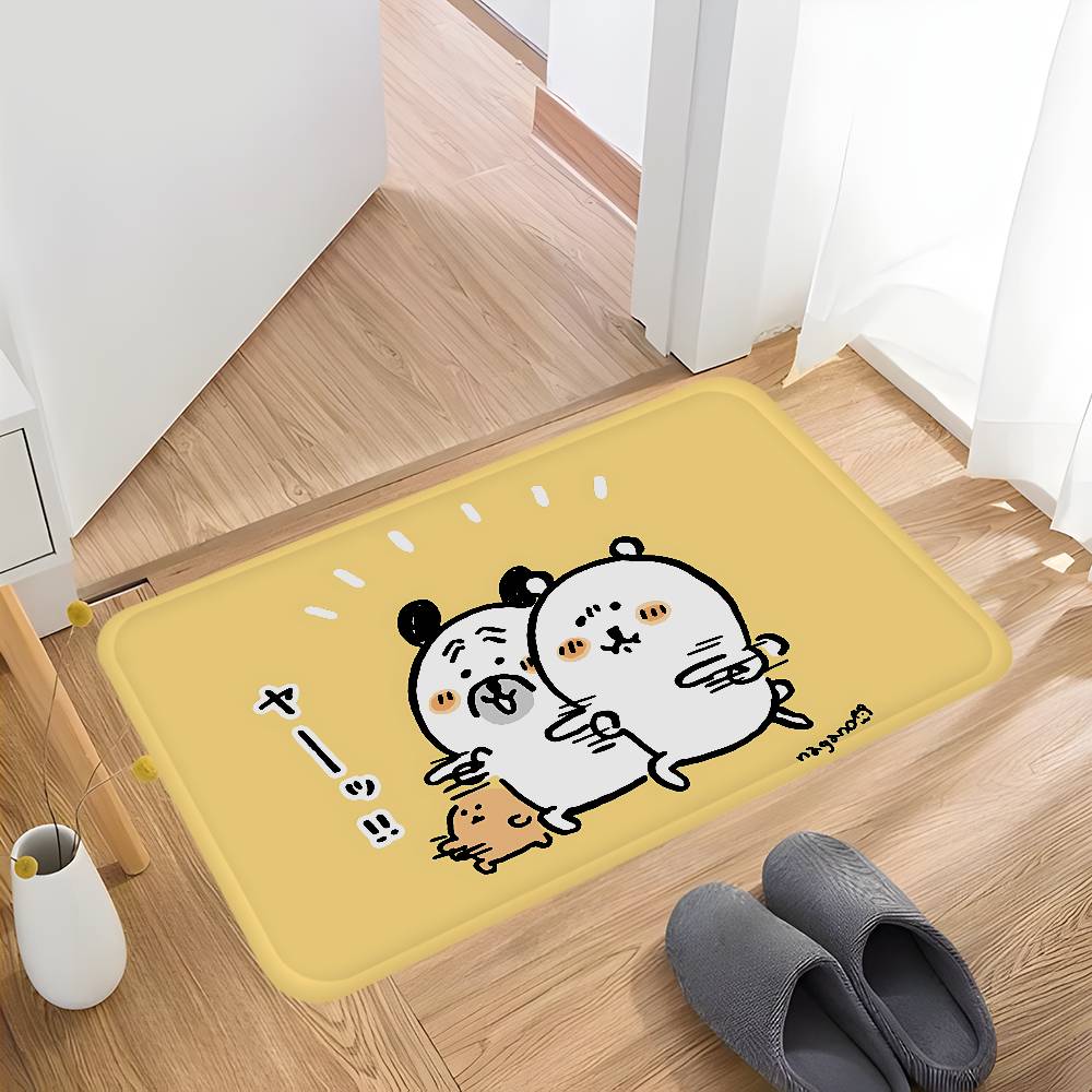 

Adorable Bear Character N-Nagano Bears Door Mat Washable Non-Slip Living Room Sofa Chairs Area Mat Kitchen Doormat Area Rug 40x60cm