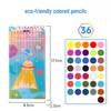 Zhenglin Erasable Colored Pencils – 24, 36, and 48 Color Sets for Children and Students Drawing and Coloring.