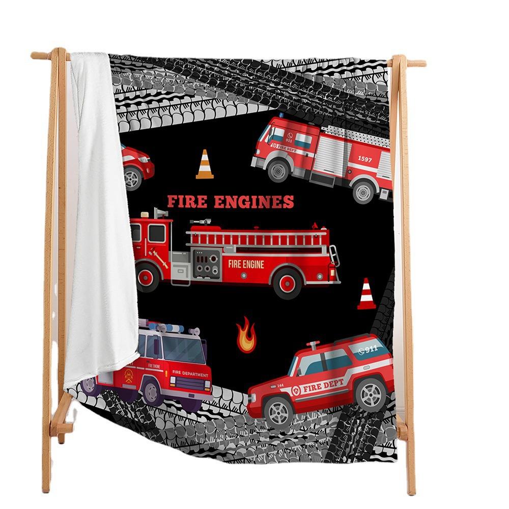 Blanket Flannel Blanket Construction Car Racing Game 3D Digital Printing Blanket Blanket