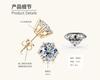 Silvere Glam A Classic Six-prong Moissanite Stud Earrings With A High-end Feel Give A Gift To Her Best Friend