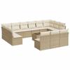 VidaXL Salon de Jardin avec Coussins 11 pcs, Canapés de Terrasse, Ensemble de Meubles de Patio, Mobilier d'Extérieur, 3257074