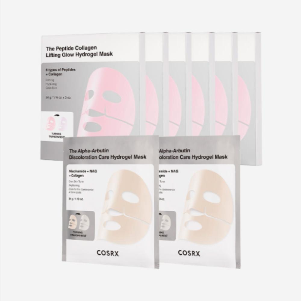 

COSRX Peptide & Arbutin Gel Mask 20 Sheets – Firming & Brightening Intensive Mask Set