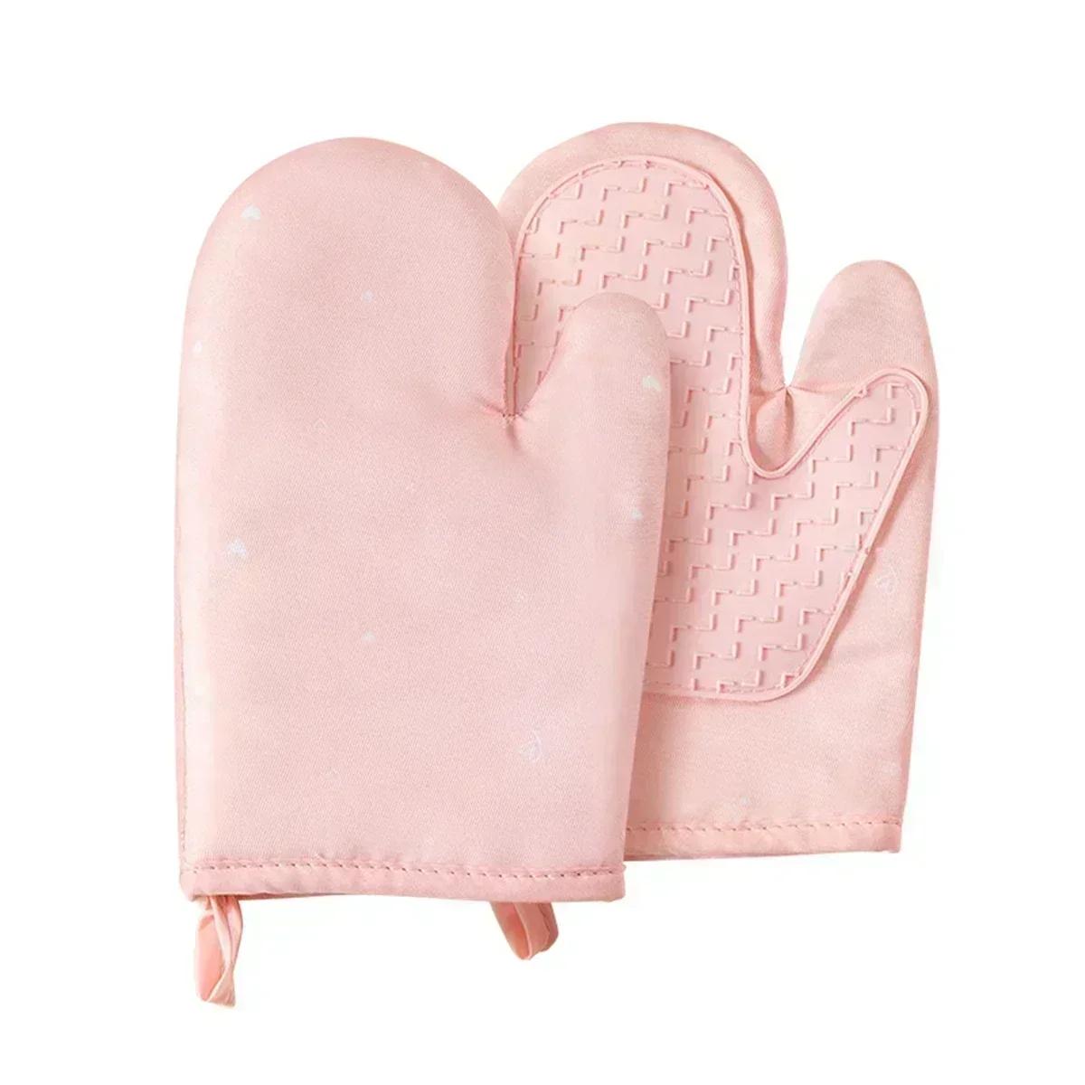 

Baking 26x14cm Heat Resistant Gloves Heat Resistant Kitchen Mitts Kitchen Gloves Non-Slip Oven Gloves Comfortable Fit
